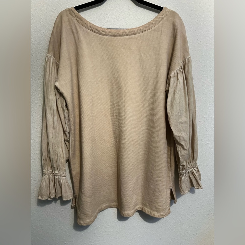 #953 Anthropologie Pilcro Mixed-Media Pullover size Medium - Picture 5 of 6
